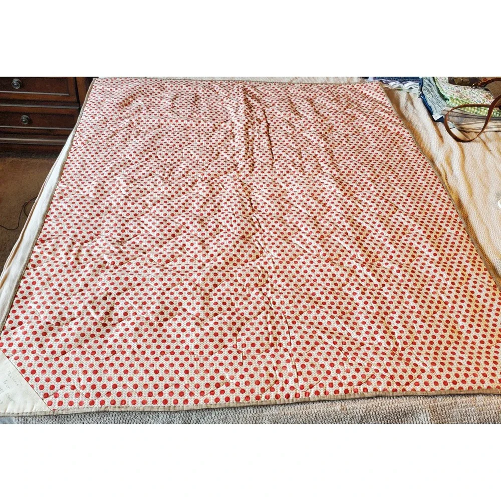 Handmade quilted throw